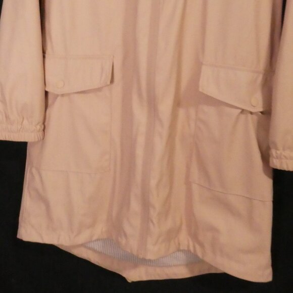 ZARA BASIC | xs - extra small | Hooded Pink Raincoat - Picture 9 of 15